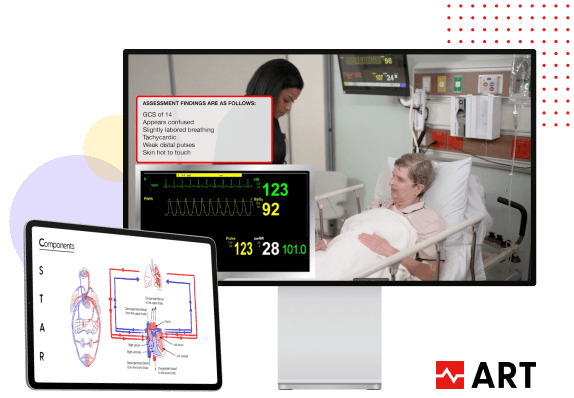 Elderly patient with nurse in hospital - HealthStream